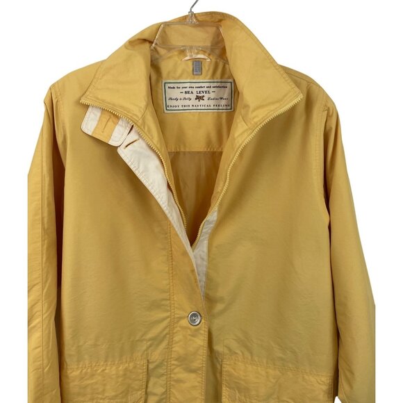 Sea Level Full Zip Yellow Jacket Womens Size 8 - Picture 7 of 9